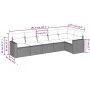 Garden sofa set with cushions 6 pieces beige synthetic rattan by , Modular outdoor sofas - Ref: Foro24-3251325, Price: 434,03...
