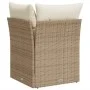 Garten-Ecksessel mit beigen synthetischen Rattankissen von , Outdoor-Sofas - Ref: Foro24-366074, Preis: 92,78 €, Rabatt: %