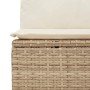Sofá de jardín de 3 plazas con cojines ratán sintético beige de , Sofás de exterior - Ref: Foro24-366076, Precio: 216,95 €, D...