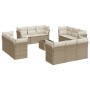 Garden sofa set with cushions 13 pieces beige synthetic rattan by , Garden sets - Ref: Foro24-3249177, Price: 987,36 €, Disco...