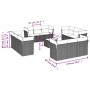 Garden sofa set with cushions 13 pieces beige synthetic rattan by , Garden sets - Ref: Foro24-3249177, Price: 987,36 €, Disco...