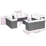 Garden sofa set with cushions 13 pieces beige synthetic rattan by , Garden sets - Ref: Foro24-3249177, Price: 936,79 €, Disco...