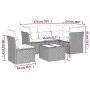 Garden sofa set with cushions 6 pieces beige synthetic rattan by , Garden sets - Ref: Foro24-3249487, Price: 402,40 €, Discou...