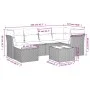 7-piece garden sofa set and beige synthetic rattan cushions by , Garden sets - Ref: Foro24-3249797, Price: 452,90 €, Discount: %