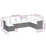Gartensofa-Set mit beigen Kissen 8 Stück PE-Rattan von , Gartensets - Ref: Foro24-3249887, Preis: 542,37 €, Rabatt: %