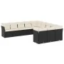 11-piece garden sofa set and black synthetic rattan cushions by , Garden sets - Ref: Foro24-3250245, Price: 633,13 €, Discoun...