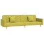 Sofá cama de 2 plazas con dos almohadas tela verde de , Sofás - Ref: Foro24-375905, Precio: 274,00 €, Descuento: %