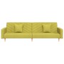 2-seater sofa bed with two green fabric pillows by , Sofas - Ref: Foro24-375905, Price: 278,84 €, Discount: %