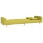 Sofá cama de 2 plazas con dos almohadas tela verde de , Sofás - Ref: Foro24-375905, Precio: 274,00 €, Descuento: %