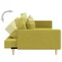 Sofá cama de 2 plazas con dos almohadas tela verde de , Sofás - Ref: Foro24-375905, Precio: 274,00 €, Descuento: %