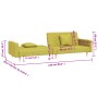 2-Sitzer-Schlafsofa mit zwei grünen Stoffkissen von , Sofas - Ref: Foro24-375905, Preis: 278,84 €, Rabatt: %
