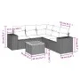 Gartensofa-Set mit Kissen, 6-teilig, beiges synthetisches Rattan von , Gartensets - Ref: Foro24-3257773, Preis: 457,28 €, Rab...