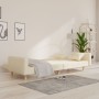 2-seater sofa bed with two pillows in cream fabric by , Sofas - Ref: Foro24-375744, Price: 269,85 €, Discount: %