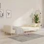 2-seater sofa bed with two pillows in cream fabric by , Sofas - Ref: Foro24-375744, Price: 265,22 €, Discount: %