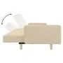 2-seater sofa bed with two pillows in cream fabric by , Sofas - Ref: Foro24-375744, Price: 265,22 €, Discount: %