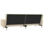 Sofá cama de 2 plazas con dos almohadas tela color crema de , Sofás - Ref: Foro24-375744, Precio: 265,18 €, Descuento: %