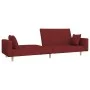 2-seater sofa bed with two pillows in wine-colored fabric by , Sofas - Ref: Foro24-375746, Price: 265,01 €, Discount: %
