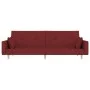 2-seater sofa bed with two pillows in wine-colored fabric by , Sofas - Ref: Foro24-375746, Price: 265,01 €, Discount: %