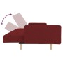 2-seater sofa bed with two pillows in wine-colored fabric by , Sofas - Ref: Foro24-375746, Price: 269,68 €, Discount: %