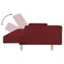 2-seater sofa bed with two pillows in wine-colored fabric by , Sofas - Ref: Foro24-375746, Price: 265,01 €, Discount: %