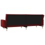 2-seater sofa bed with two pillows in wine-colored fabric by , Sofas - Ref: Foro24-375746, Price: 269,68 €, Discount: %