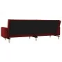 2-seater sofa bed with two pillows in wine-colored fabric by , Sofas - Ref: Foro24-375746, Price: 265,01 €, Discount: %