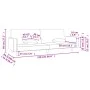 2-seater sofa bed with two pillows in wine-colored fabric by , Sofas - Ref: Foro24-375746, Price: 265,01 €, Discount: %