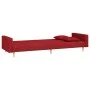 2-seater sofa bed with two pillows in wine-colored fabric by , Sofas - Ref: Foro24-375907, Price: 270,71 €, Discount: %