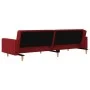 2-Sitzer-Schlafsofa mit zwei Kissen aus weinrotem Stoff von , Sofas - Ref: Foro24-375907, Preis: 270,71 €, Rabatt: %