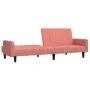 Rosafarbenes 2-Sitzer-Schlafsofa aus Samt von , Sofas - Ref: Foro24-375778, Preis: 257,58 €, Rabatt: %