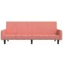 Rosafarbenes 2-Sitzer-Schlafsofa aus Samt von , Sofas - Ref: Foro24-375778, Preis: 257,58 €, Rabatt: %