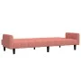 Rosafarbenes 2-Sitzer-Schlafsofa aus Samt von , Sofas - Ref: Foro24-375778, Preis: 257,58 €, Rabatt: %