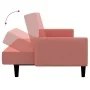 Rosafarbenes 2-Sitzer-Schlafsofa aus Samt von , Sofas - Ref: Foro24-375778, Preis: 257,58 €, Rabatt: %