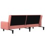 Rosafarbenes 2-Sitzer-Schlafsofa aus Samt von , Sofas - Ref: Foro24-375778, Preis: 262,19 €, Rabatt: %