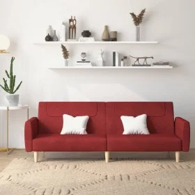 2 seater sofa bed red fabric by , Sofas - Ref: Foro24-375790, Price: 267,76 €, Discount: %