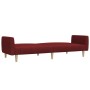 2-Sitzer-Schlafsofa aus rotem Stoff von , Sofas - Ref: Foro24-375790, Preis: 272,47 €, Rabatt: %