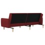 2-Sitzer-Schlafsofa aus rotem Stoff von , Sofas - Ref: Foro24-375790, Preis: 272,47 €, Rabatt: %