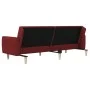 2-Sitzer-Schlafsofa aus rotem Stoff von , Sofas - Ref: Foro24-375790, Preis: 267,76 €, Rabatt: %