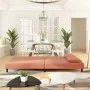 Sofá cama de 2 plazas con dos almohadas terciopelo rosa de , Sofás - Ref: Foro24-375913, Precio: 242,90 €, Descuento: %