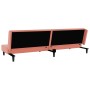 2-seater sofa bed with two pink velvet pillows by , Sofas - Ref: Foro24-375913, Price: 247,18 €, Discount: %