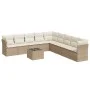 Garden sofa set with beige cushions 10 pieces synthetic rattan by , Garden sets - Ref: Foro24-3249627, Price: 651,38 €, Disco...