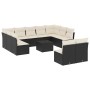 Garden sofa set 12 pieces with black synthetic rattan cushions by , Garden sets - Ref: Foro24-3250195, Price: 636,39 €, Disco...