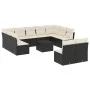 Set de sofás de jardín 12 piezas cojines ratán sintético negro de , Conjuntos de jardín - Ref: Foro24-3250195, Precio: 638,29...