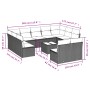 Garden sofa set 12 pieces with black synthetic rattan cushions by , Garden sets - Ref: Foro24-3250195, Price: 636,39 €, Disco...