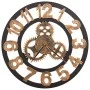 Gold and black metal wall clock 58 cm by vidaXL, Wall clocks - Ref: Foro24-283861, Price: 69,08 €, Discount: %