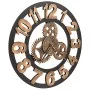 Gold and black metal wall clock 58 cm by vidaXL, Wall clocks - Ref: Foro24-283861, Price: 69,08 €, Discount: %