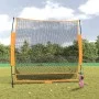 Schwarzes und orangefarbenes Golf-Trainingsnetz aus Polyester, 215 x 107 x 216 cm von , Golf-Lernmaterial - Ref: Foro24-93753...