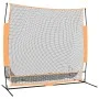 Schwarzes und orangefarbenes Golf-Trainingsnetz aus Polyester, 215 x 107 x 216 cm von , Golf-Lernmaterial - Ref: Foro24-93753...