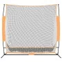 Schwarzes und orangefarbenes Golf-Trainingsnetz aus Polyester, 215 x 107 x 216 cm von , Golf-Lernmaterial - Ref: Foro24-93753...