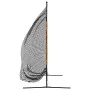 Schwarzes und orangefarbenes Golf-Trainingsnetz aus Polyester, 215 x 107 x 216 cm von , Golf-Lernmaterial - Ref: Foro24-93753...
